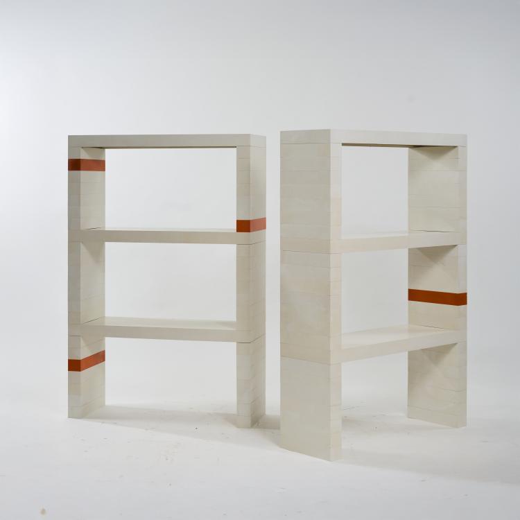 Bild 1 zu Objekt, Zwei Regale aus dem modularen Regalsystem 'Brick', um 1970, Jonathan De Pas,Donato D'Urbino,Paolo Lomazzi, Collezione Longato, Padua, 179A 334