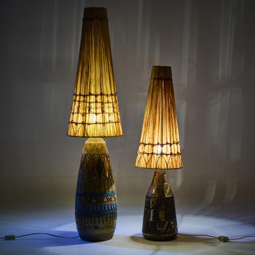 Two table/floor lamps, 1965