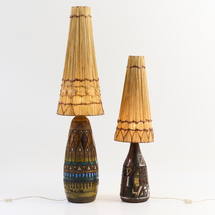 Bild 2 zu Objekt, Two table/floor lamps, 1965, Marian Zawadski, Tilgmans Keramik, Schweden., 179A 282