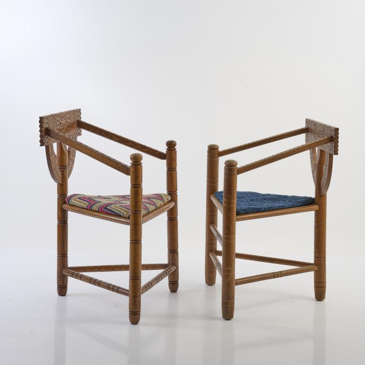 Bild 1 zu Objekt, Zwei Armlehnst&uuml;hle 'Munk', 1930/40er Jahre, Schweden / Sweden, 179A 40