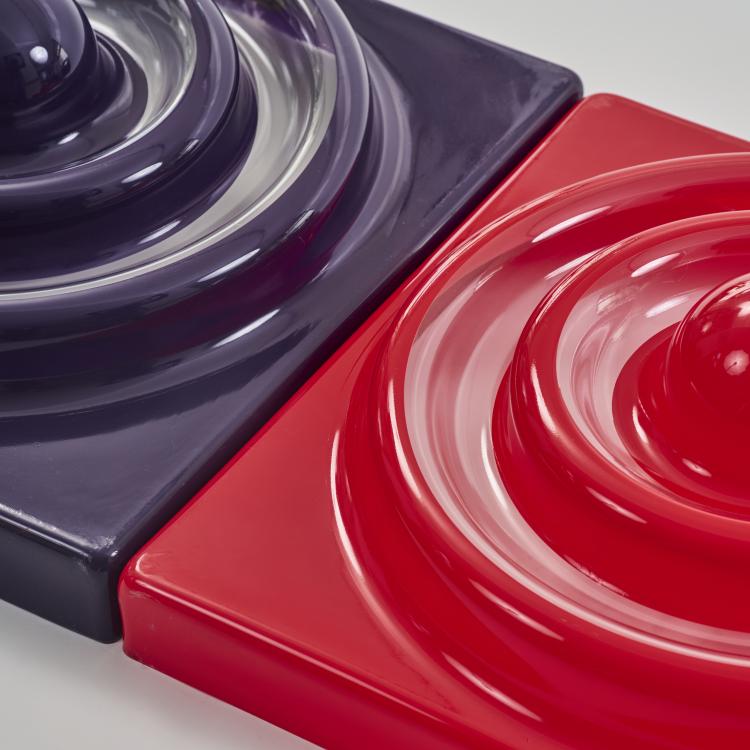 Bild 1 zu Objekt, Three wall/ceiling elements 'Ring-Leuchte', 1969/70 (design), Verner Panton, Louis Poulsen, Kopenhagen / Copenhagen, 180B 486