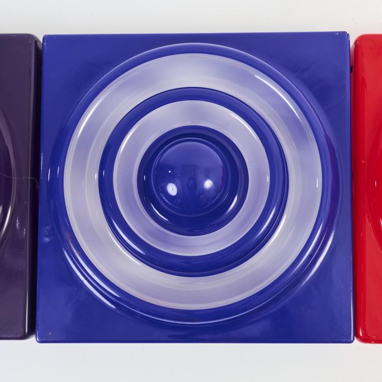 Bild 2 zu Objekt, Drei Wand-/ Deckenelemente 'Ring-Leuchte', 1969/70 (Entwurf), Verner Panton, Louis Poulsen, Kopenhagen / Copenhagen, 179A 18