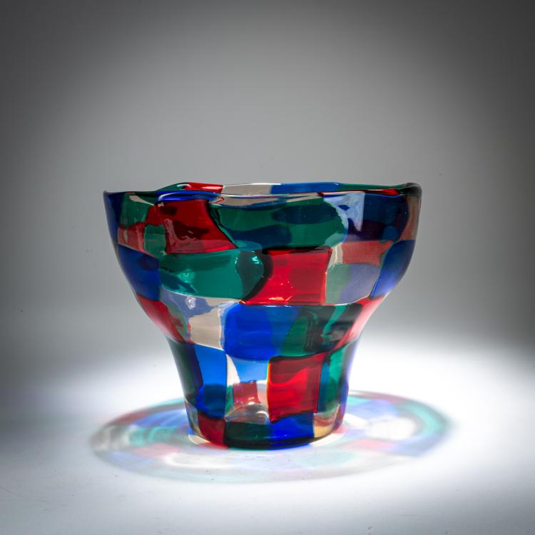 Hauptbild zu Objekt, 'Pezzato' vase, 1950-54, Fulvio Bianconi, Venini, Murano, 179B 527