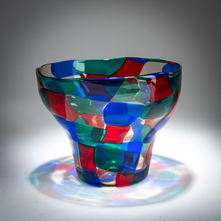 Bild 1 zu Objekt, 'Pezzato' vase, 1950-54, Fulvio Bianconi, Venini, Murano, 179B 527