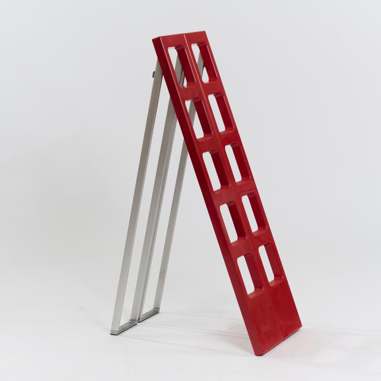 Bild 1 zu Objekt, Library ladder 'Scaleo', 1974 (design), Roberto Lucci,Paolo Orlandini, Velca, Mailand / Milan, 179A 9