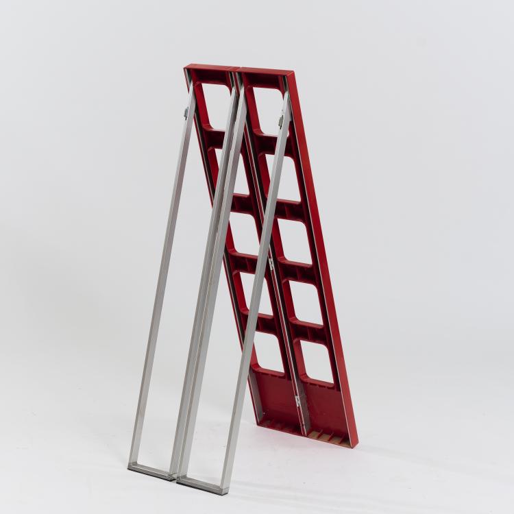 Bild 2 zu Objekt, Library ladder 'Scaleo', 1974 (design), Roberto Lucci,Paolo Orlandini, Velca, Mailand / Milan, 179A 9