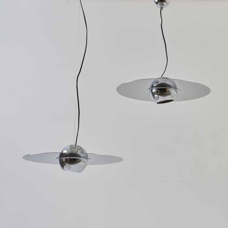 Hauptbild zu Objekt, Two ceiling lights 'Padachroma', 1970 (design), Giuliana Gramigna,Sergio Mazza, Quattrifolio, Rozzano, 179A 324