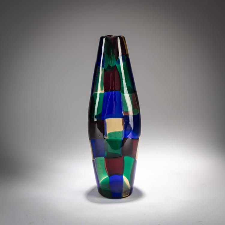 Bild 2 zu Objekt, 'Pezzato' vase, around 1951, Fulvio Bianconi, Venini, Murano, 179B 523