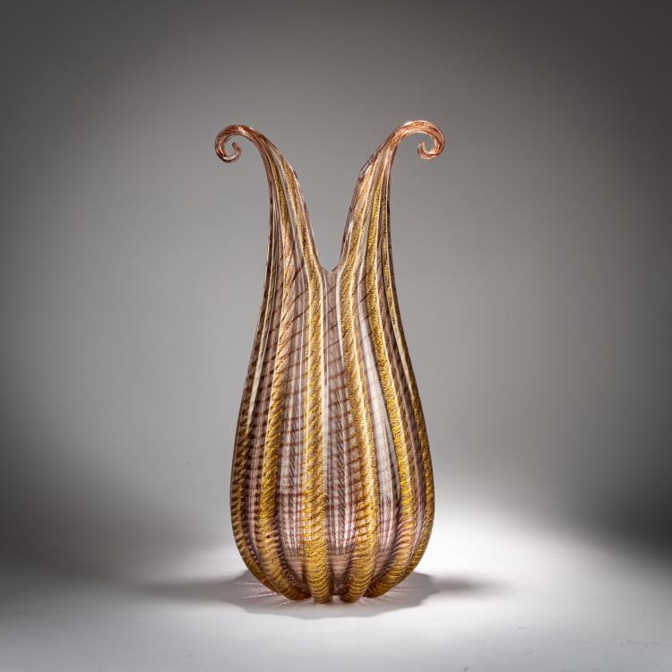 Hauptbild zu Objekt, Vase 'Zebrato', 1949, Ercole Barovier, Barovier & Toso, Murano, 179B 464