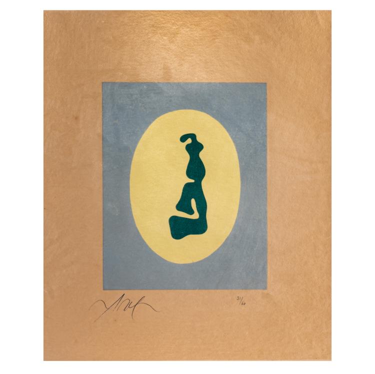 Hauptbild zu Objekt, Sheet from the series 'Le Soleil recercl&eacute;', 1966, Hans (Jean) Arp, Louis Broder, Paris (Publ.), 179C 647