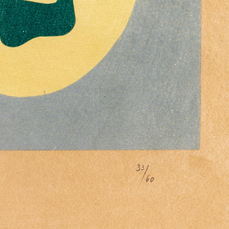 Bild 2 zu Objekt, Sheet from the series 'Le Soleil recercl&eacute;', 1966, Hans (Jean) Arp, Louis Broder, Paris (Publ.), 179C 647
