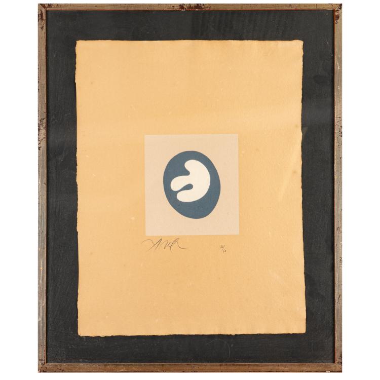 Bild 2 zu Objekt, Sheet from the series 'Le Soleil recercl&eacute;', 1966, Hans (Jean) Arp, Louis Broder, Paris (Publ.), 179C 648