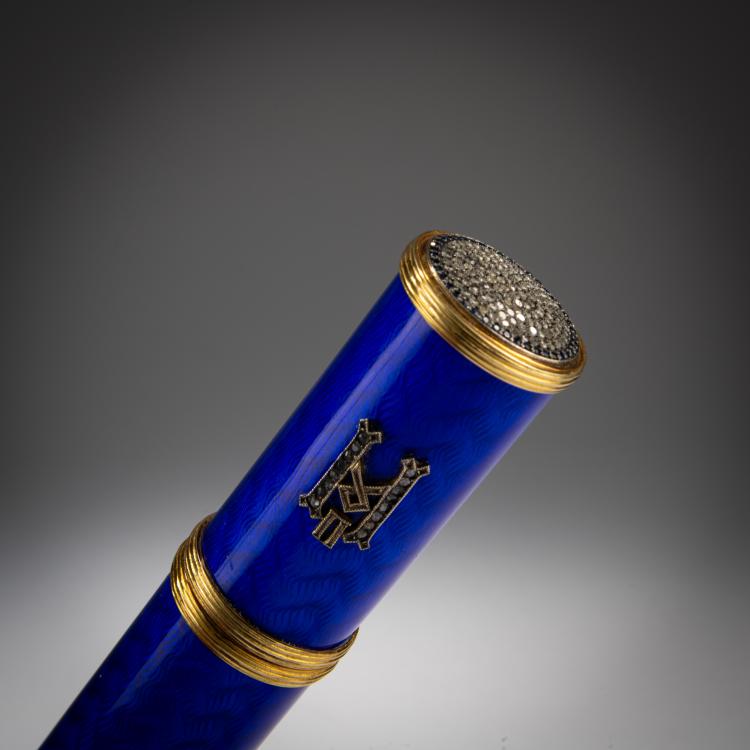 Bild 2 zu Objekt, Sealing wax box with the Russian double-headed eagle and the monogram of Nicholas II, 1908-16, August Frederik Hollming, Faberg&eacute;, St. Petersburg, 180A 196