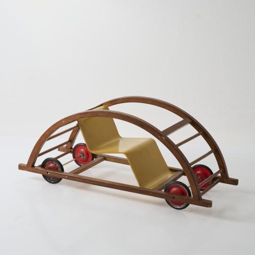 Rocking chair/car, 1950