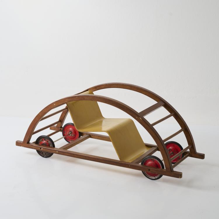 Hauptbild zu Objekt, Rocking chair/car, 1950, Hans Brockhage, Lenz, Siegfried, Berggie&szlig;h&uuml;bel/ Pirna, 179A 205