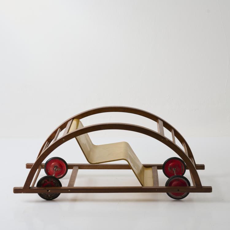 Bild 1 zu Objekt, Rocking chair/car, 1950, Hans Brockhage, Lenz, Siegfried, Berggie&szlig;h&uuml;bel/ Pirna, 179A 205