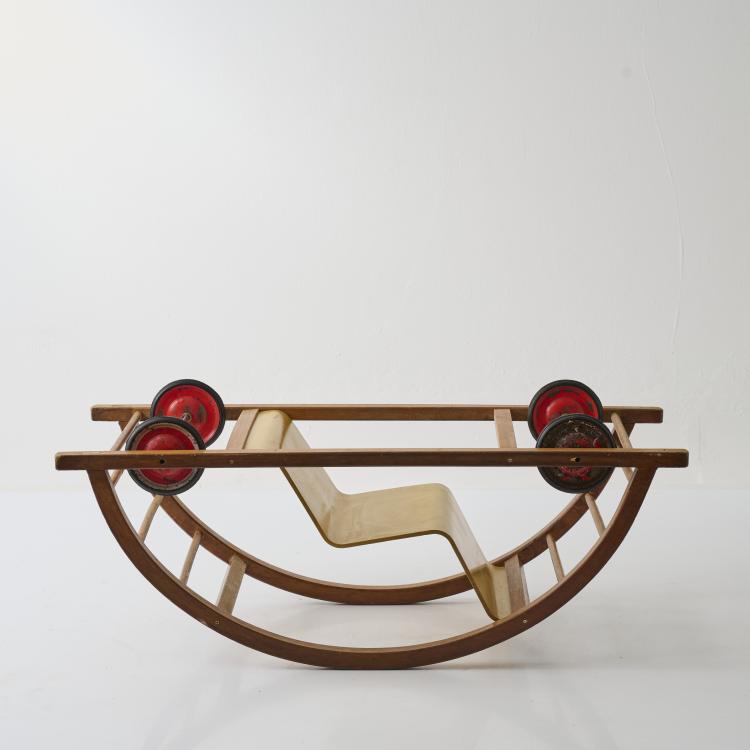 Bild 2 zu Objekt, Rocking chair/car, 1950, Hans Brockhage, Lenz, Siegfried, Berggie&szlig;h&uuml;bel/ Pirna, 179A 205
