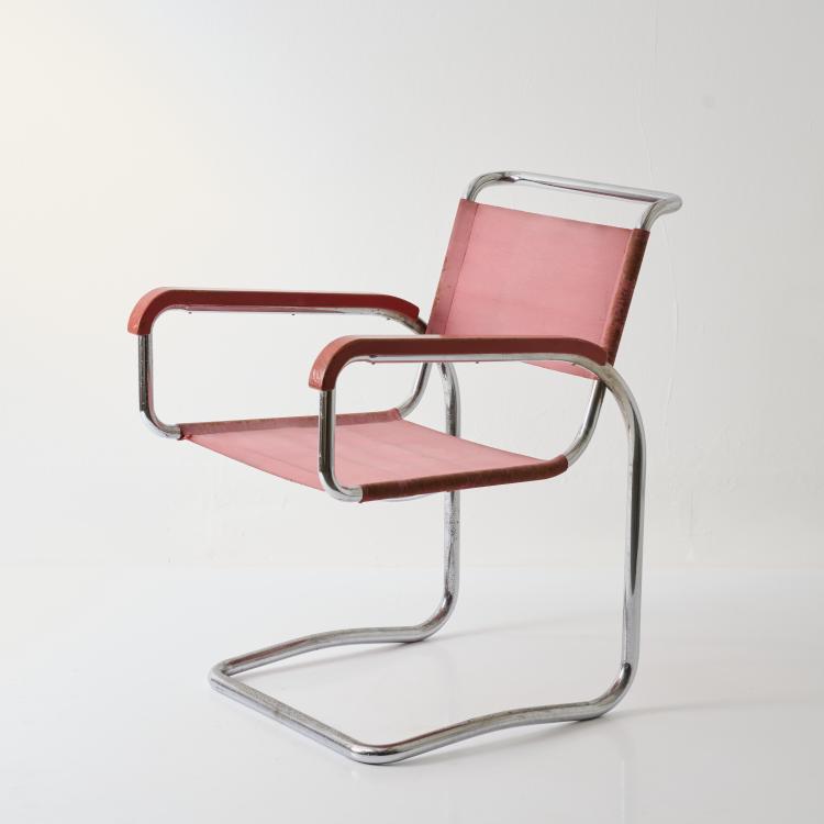 Hauptbild zu Objekt, Armlehnsessel 'H-80', 1931, Jindřich Halabala, Spojene UP Zavody, Hodonin, 179A 58