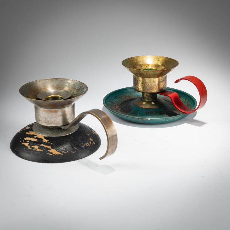 Bild 1 zu Objekt, Two candlesticks, 1929-32, Marianne Brandt, Ruppelwerk, Gotha, 179A 100
