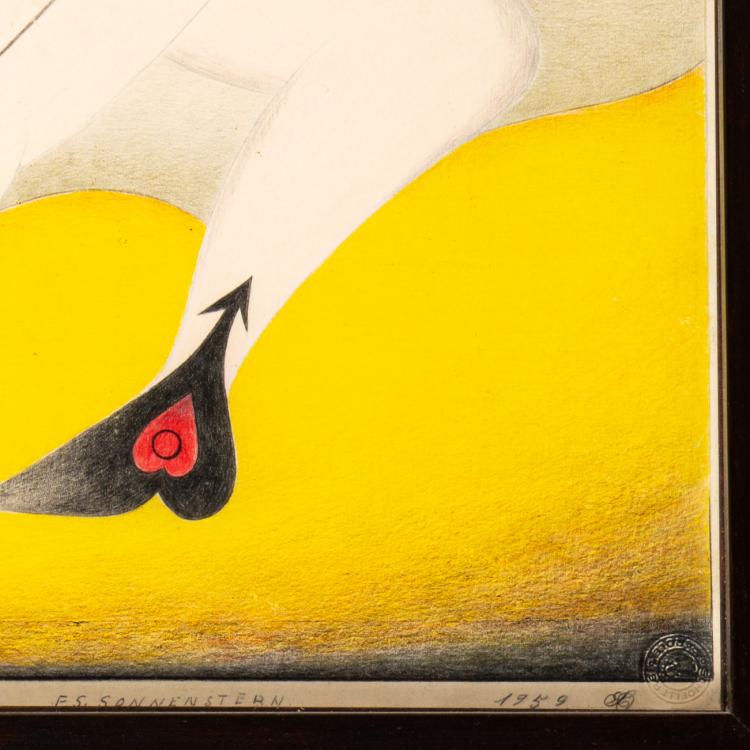 Bild 1 zu Objekt, 'Juckelche mit ihrem Wunderochsen Spuckelche', 1959, Friedrich Schr&ouml;der Sonnenstern, 179C 715