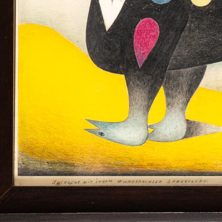 Bild 2 zu Objekt, 'Juckelche mit ihrem Wunderochsen Spuckelche', 1959, Friedrich Schr&ouml;der Sonnenstern, 179C 715