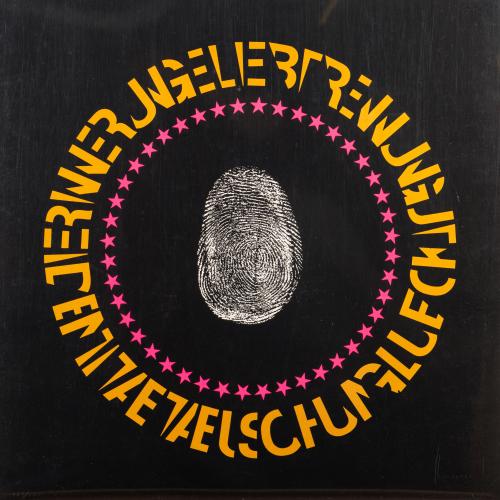 Graphic Fingerprint and Artist Plate No. 8, 1971/1975