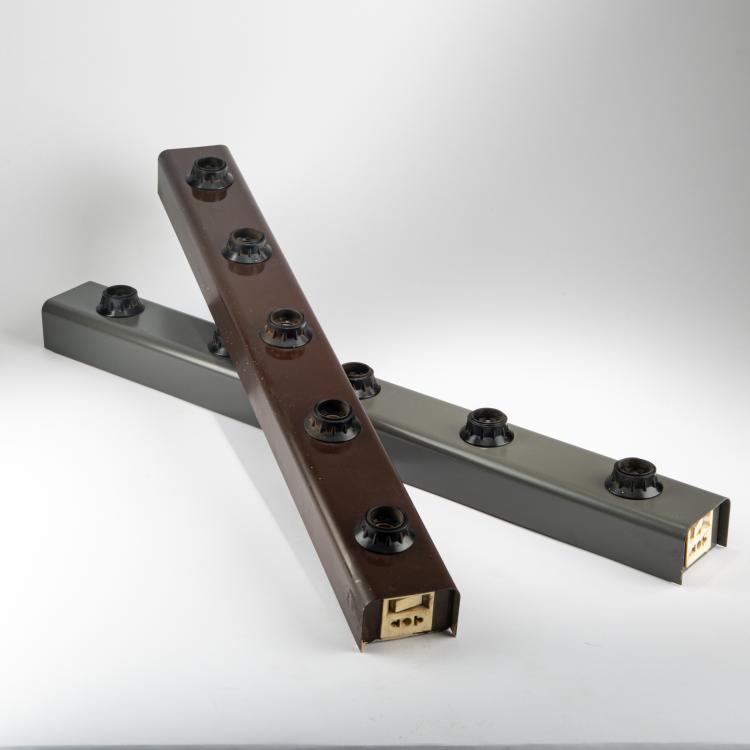 Hauptbild zu Objekt, Zwei Wand- / Deckenleuchten '50', 1968 (Entwurf), Gino Sarfatti, Arteluce, Mailand, 179A 296