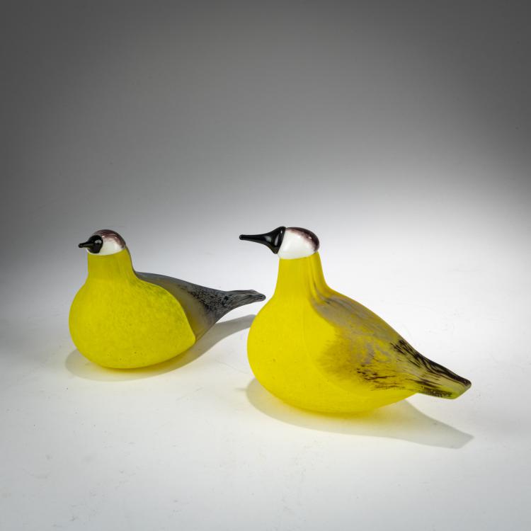 Hauptbild zu Objekt, Zwei Sonderv&ouml;gel 'Talitinitti', 2001/2003, Oiva Toikka, Nuutaj&auml;rvi, Notsj&ouml;; Iittala, Kalvola, 179A 119