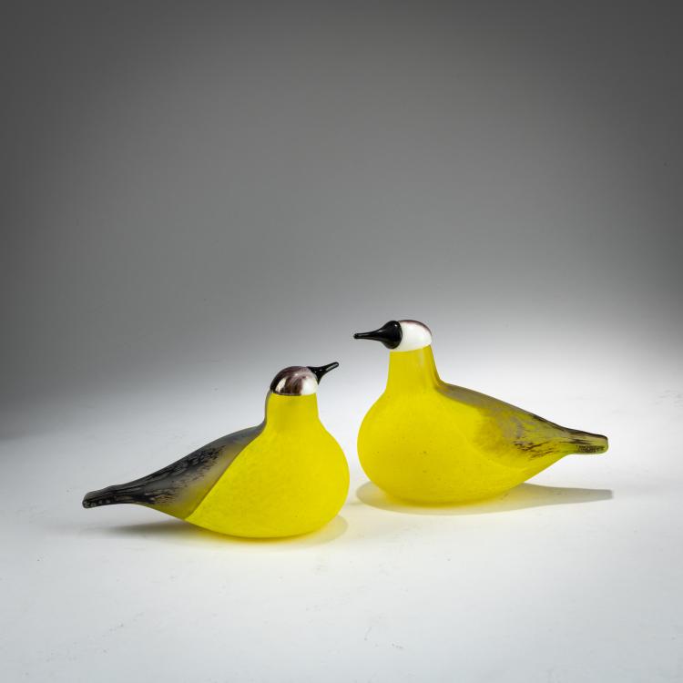 Bild 1 zu Objekt, Zwei Sonderv&ouml;gel 'Talitinitti', 2001/2003, Oiva Toikka, Nuutaj&auml;rvi, Notsj&ouml;; Iittala, Kalvola, 179A 119