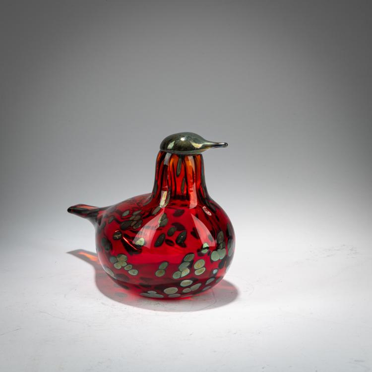 Bild 2 zu Objekt, Rotkehlchen 'Rubiinilintu', 1992, Oiva Toikka, Nuutaj&auml;rvi, Notsj&ouml;; Iittala, Kalvola, 179A 116