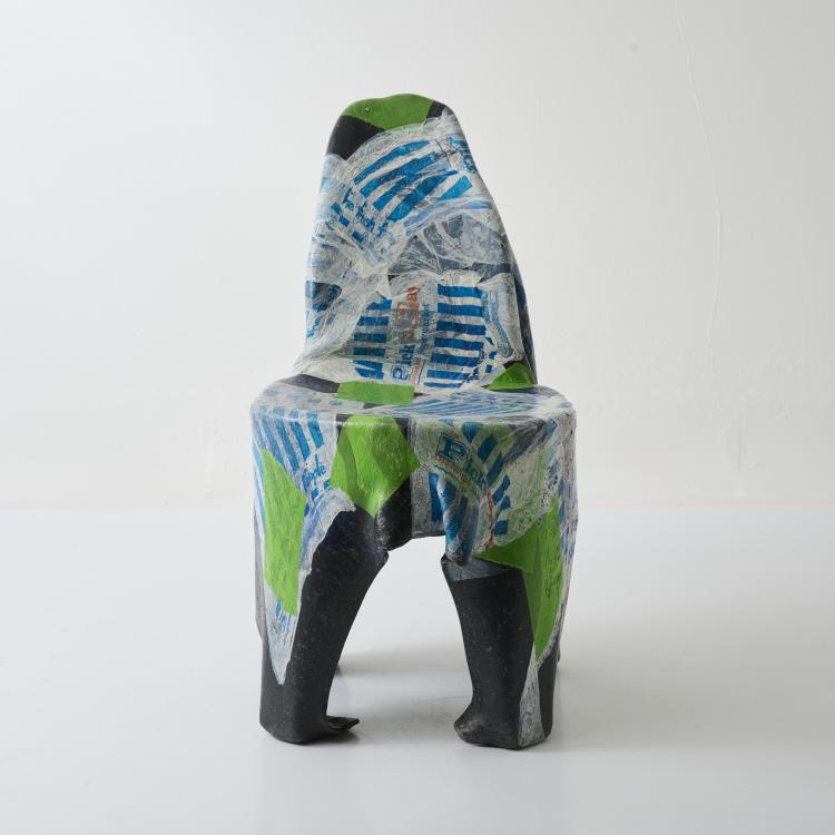 Hauptbild zu Objekt, Stuhl 'World Expo 2000 - Afrika', 2000, Beata B&auml;r,Hartmut Knell,Gerhard B&auml;r, B&auml;r + Knell, Bad Wimpfen, 179A 447