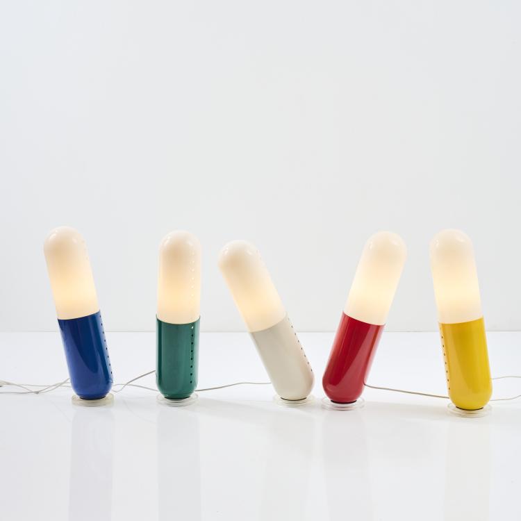 Bild 2 zu Objekt, Five 'Pillola' floor lamps, 1968, Cesare Casati,Carlo Emanuele Ponzio, Nai Ponteur, Bergamo, 179A 3