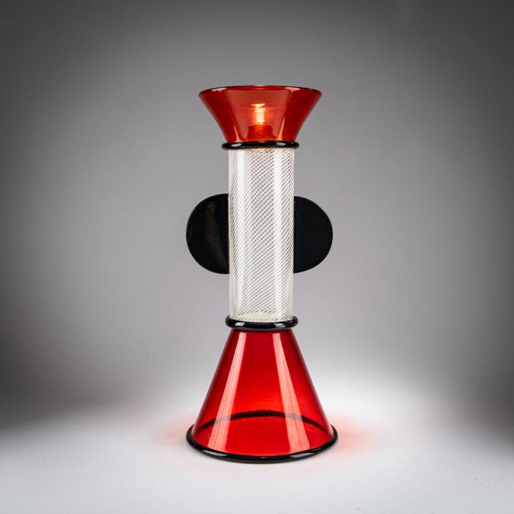 Hauptbild zu Objekt, Vase 'Bidogale', aus der 'Sixties'-Serie, 1980er Jahre, Sergio Asti, Vetreria Vistosi, Murano., 179A 88