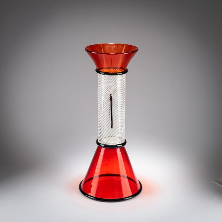 Bild 1 zu Objekt, Vase 'Bidogale', aus der 'Sixties'-Serie, 1980er Jahre, Sergio Asti, Vetreria Vistosi, Murano., 179A 88