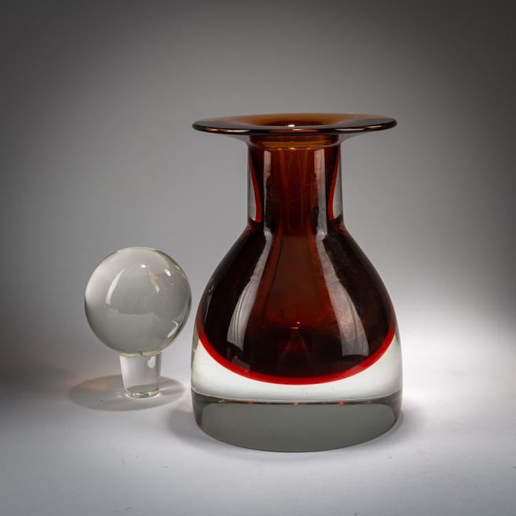 Bild 2 zu Objekt, Flasche mit Stopfen 'Sommerso', 1968, Mario Pinzoni, Seguso Vetri d'Arte, Murano, 179B 580