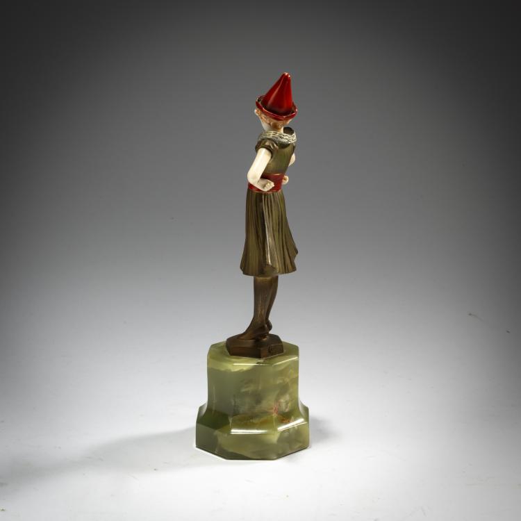 Bild 3 zu Objekt, Chryselephantin-Figur 'Pierrette', um 1925, Ferdinand Preiss, 180A 174