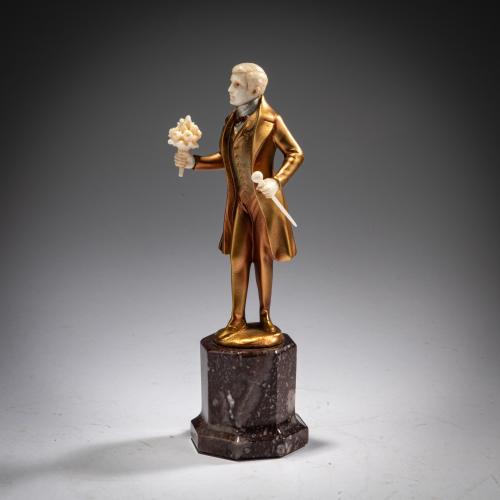 Chryselephantin-Figur 'Victorianischer Herr', um 1922