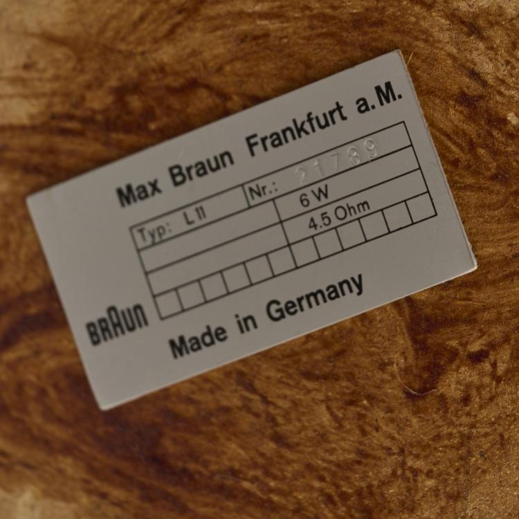 Bild 6 zu Objekt, Record player SK 61 'Snow White Coffin' and two loudspeakers 'L 11', 1962., Hans Gugelot, Braun, 179A 160