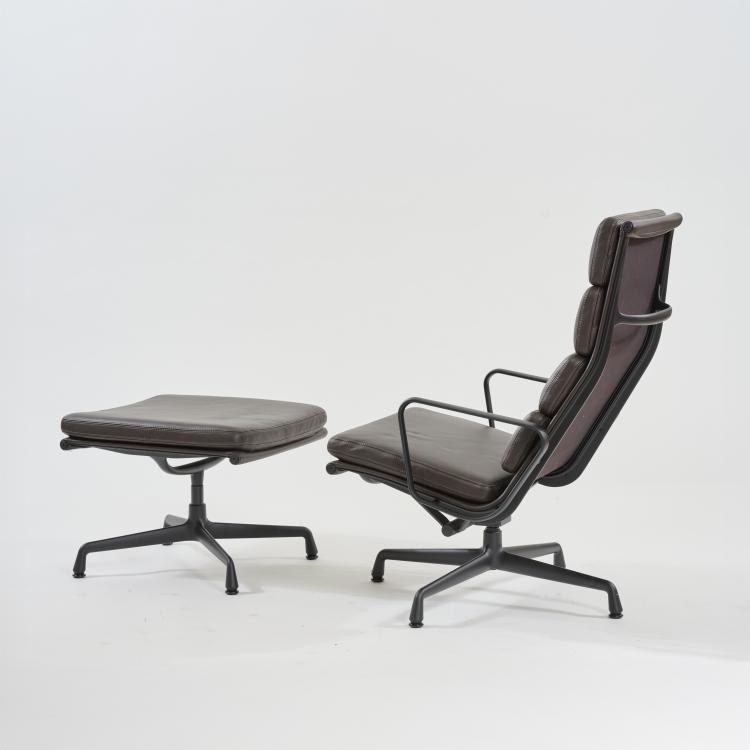 Bild 3 zu Objekt, Armchair 'Soft Pad Lounge Chair - EA 222' with Ottoman 'Soft Pad EA 223', 1969 (design), Charles & Ray Eames, Vitra, Birsfelden, 179A 300