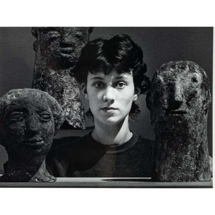 Hauptbild zu Objekt, 'Bildnis mit Plastiken', 1953, Otto Steinert, 179C 668