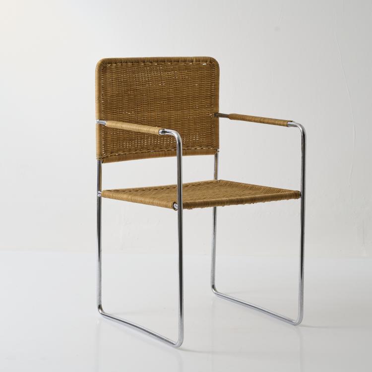 Hauptbild zu Objekt, Armlehnstuhl '1319 K', 1966, Helmut Magg, Deutsche Werkst&auml;tten, M&uuml;nchen, 179A 313