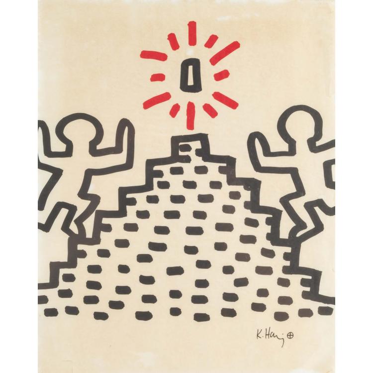 Hauptbild zu Objekt, Sheet from the 'Bayer Suite', 1982, Keith Haring, 179C 794