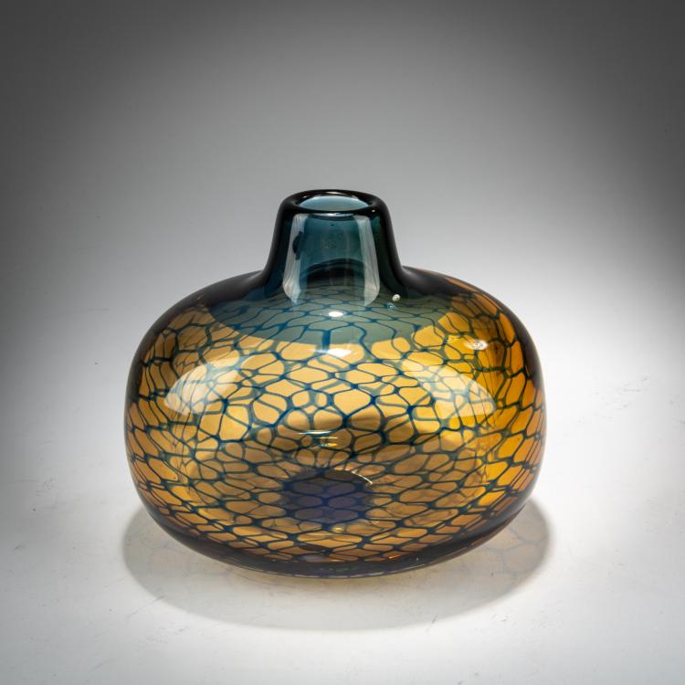 Bild 1 zu Objekt, 'Kraka' vase, 1968, Sven Palmqvist, Orrefors Glasbruk, Orrefors, 179A 112