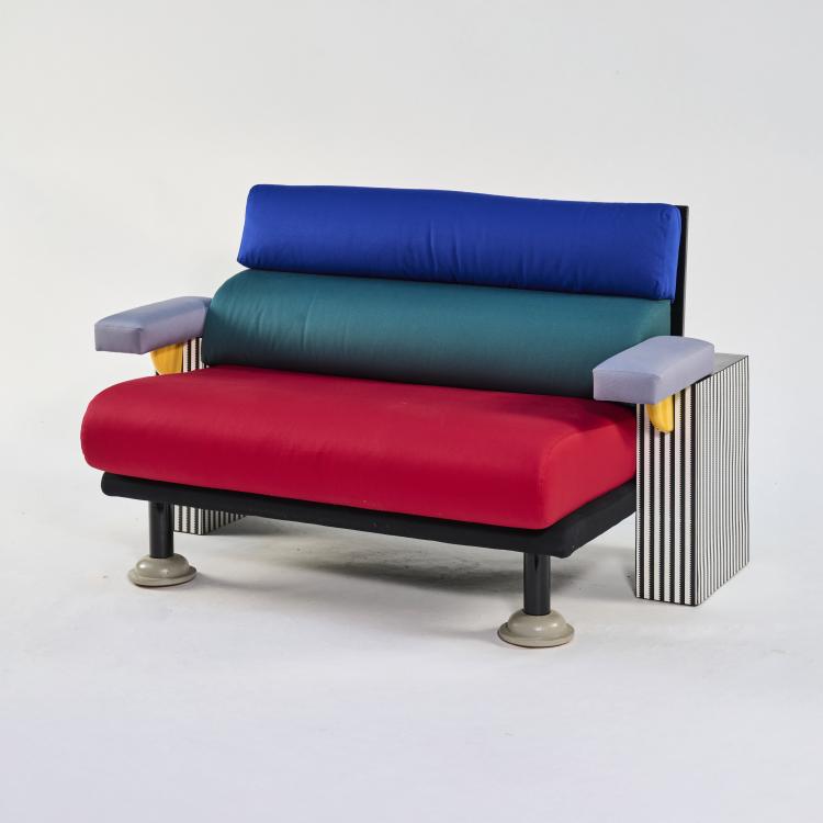 Bild 1 zu Objekt, Two-seater Sofa 'Lido', 1982 (design), Michele De Lucchi, Memphis Milano, 179A 384