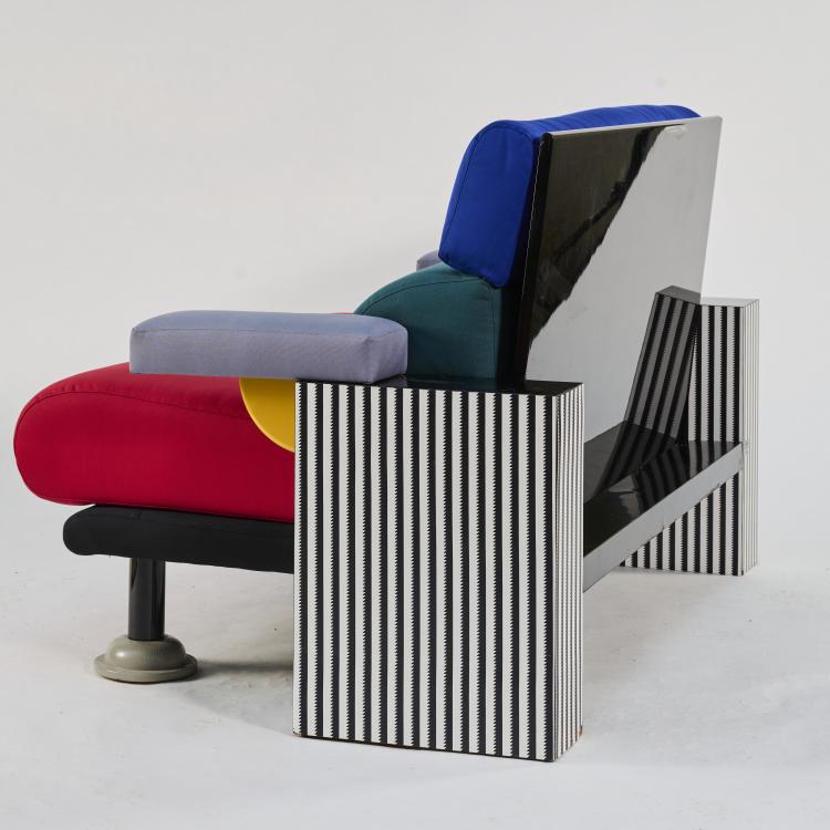 Bild 2 zu Objekt, Two-seater Sofa 'Lido', 1982 (design), Michele De Lucchi, Memphis Milano, 179A 384