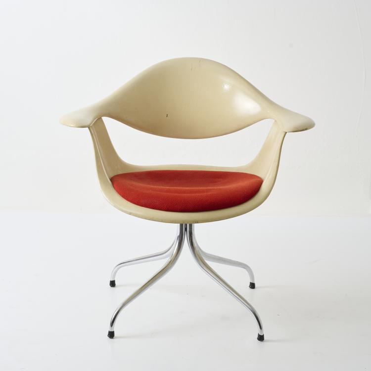 Hauptbild zu Objekt, 'DAF Swagged-Leg'-Armlehnstuhl, 1954, George Nelson, Miller, Herman, Zeeland, MI, 179A 227
