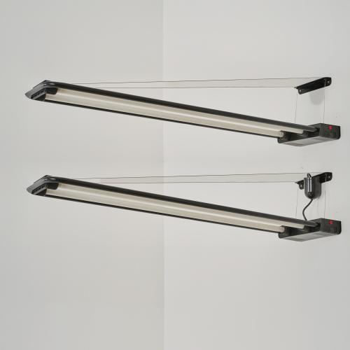 Two wall lights 'Neon', c. 1981