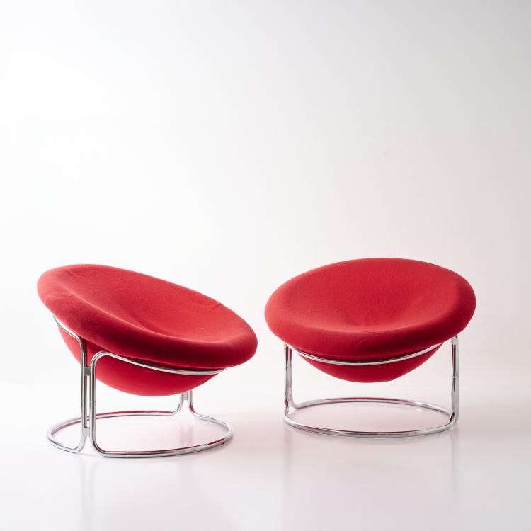 Bild 1 zu Objekt, Two armchairs, c. 1968, Luigi Colani, Kusch & Co., Hallenberg, 179A 17