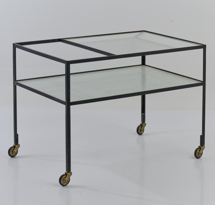 Bild 1 zu Objekt, Servierwagen, 1956, Herbert Hirche, Holz&auml;pfel, Christian, KG, Ebhausen, 179A 211