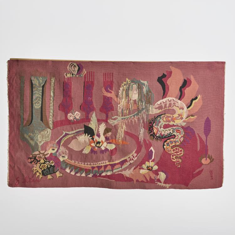 Hauptbild zu Objekt, Tapisserie, 1920er Jahre, Tschechoslowakei / Czecho Slovakia, 179A 135